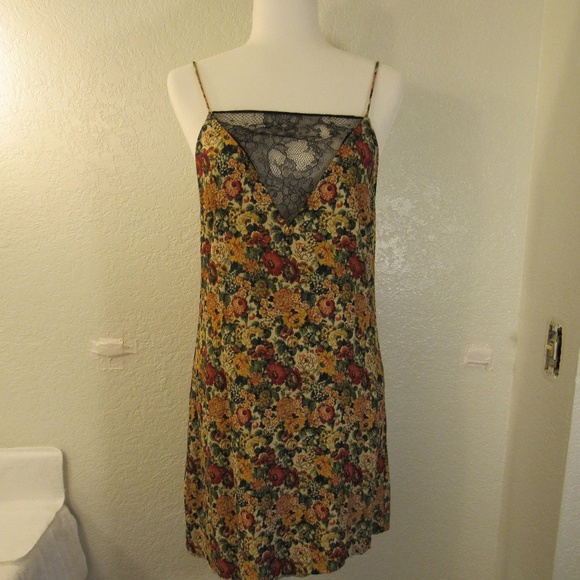 Zara Dresses & Skirts - Zara Woman Floral Lace Slip Dress Sz S